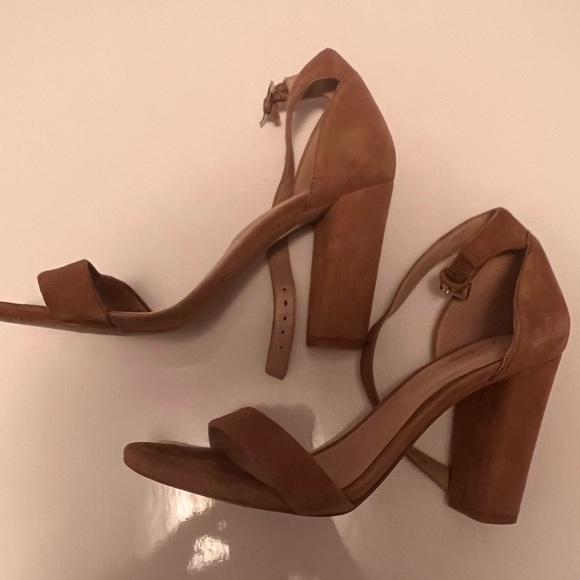Camel Nude Coloured High Heels in size 6 - Picture 4 of 5